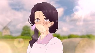 Blonde Anime Sex in Coffin - Hentai 2D Cartoon Porn