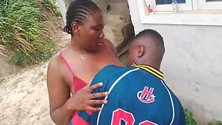 His Step Came to Her House and Wanted to Send Him for an Errand He Started Kissing Her and Fucked Her While She Do Her Exercise