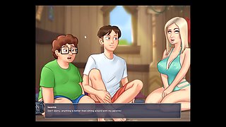 Let's have fun with big boobs in Summertime Saga