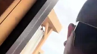 Real amateur teen in lingerie teasing the camera man