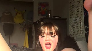 Stacked brunette goes solo toys and masturbation