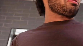 Sophia Locke Begs a Firefighter to Fuck Her Hard in the Kitchen