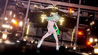 Honkai Star Rail Mmd Hit and Run Huohuo Nude Dance Hentai Mmd 3D Emerald Tail Color Edit Smixix