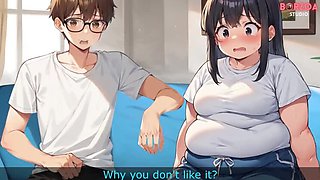 Stepsister Gives Blowjob While We Watch Hentai Porn Together - 3D Anime Sex