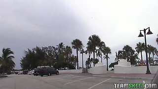 Mind-blowing petite mexican gets fucked by a tall muscle