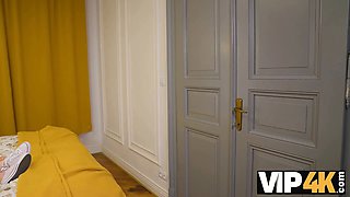 Vip4k. guy puts his fresh masturbator toy aside and screws teenage till internal cumshot