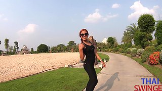 Asian amateur passion ignites in outdoor Thai tryst