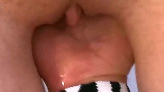 Master Bonds and Controls the Squirt From the Slave's Deep Fist in His Home