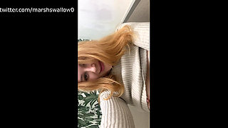 Real Public Masturbation in the Toilet