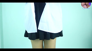 Horny Thai Student Gets Her Skirt Squirted with Cum