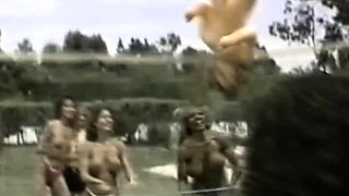 Muscly amateurs group sex