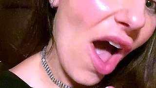 Hot ass brunette vibrator close up masturbation