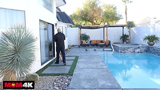 MILF With Bolt-Ons Drains BBC With Her Pussy