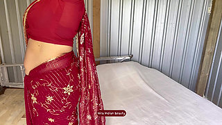 Hira's Erotic Saree Dance - Sari Wearing ASMR - Teasing Belly & Butt Shake