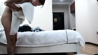 Brunette Teen playing with her big boobs and dildoing