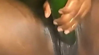 Home Girl Masturbating with Cucumber