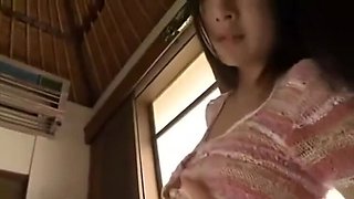 Amazing busty asian whore having a real massage sex in public