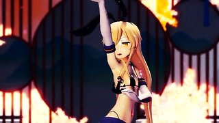 Hot 3D redhead licking a pussy while getting fucked