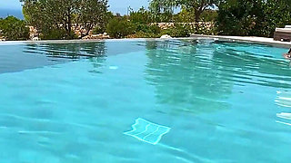 Underwater Sex with 2 Cum Shots with Her Step Grandson