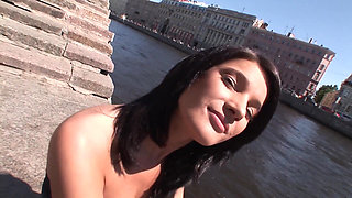 Saucy Babe Humps Two Hard Dicks