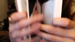 Sexy teen ebony solo toy masturbation