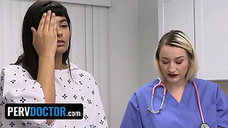 Nasty brazilian Apryl Rein makes a deal with her doctor for faux virginity certificate - freak doctor