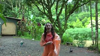 Lily Adams: Amateur & Shaved Brunette in POV Squirt Scene