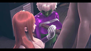 De.d or Alive Hentai - Hanoka and Another Friend Threesome - Japanese Asian Manga Anime Film Game Porn