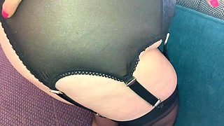 Mrs Mature Feet Upcycles One of Her Old Bras.