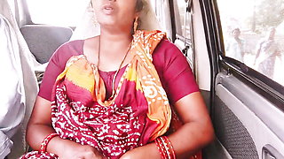 Desi Stepmom and Stepson Car Sex for Long Drive. Telugu Dirty Talks.