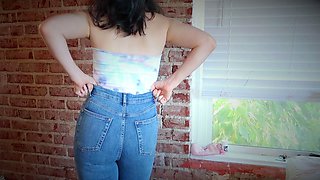 Stacked brunette goes solo toys and masturbation