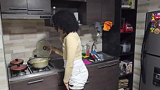 gets randy in a kitchen