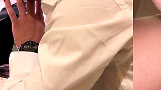 My stepsister has a wardrobe malfunction under her Skirt