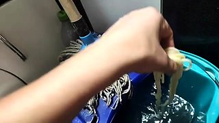 JuliaCrown - Cook disgust food pasta for slave