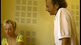 Gorgeous student blonde sodomized by an older man