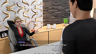 Moving Down: husband eats his dominant wife's pussy under her desk in the office ep.44