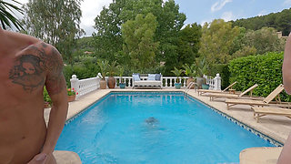 Big Booty Pornstar Ariana is Fucking Two Big Euro Cocks