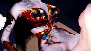 Beauty Warrior Get Threesome - 3D Animation V568