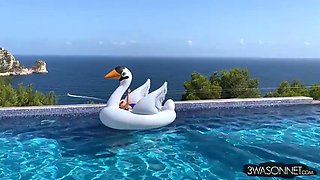 Watch Enormous floats pool story - Ewa Sonnet, Pool, Float Porn