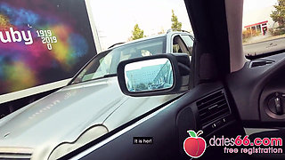 Car fuck with hot-vamp Claudia Swea! (english)