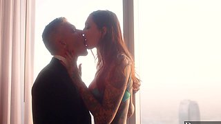 Rocky Emerson dominated by a hung and tattooed Mick Blue in 69 sex