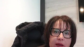 Nude run in the office with hook