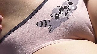 Amateur Girl In Cute Panties Showing Off Her Fat Camel Toe