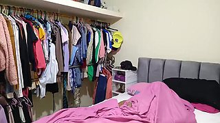 Stepdad Fucks Busty Latina Stepdaughter with Big Natural Tits and Big Booty