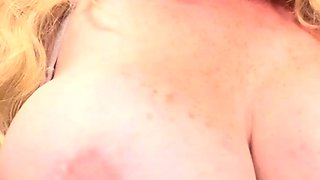 Solo blonde wam fetish enema toyed with anal dildo