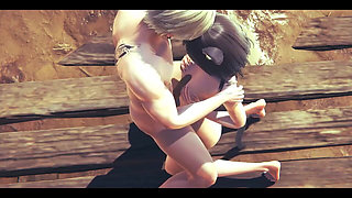 Hentai Uncensored 3D - Kitty Boobjob and Fucked with Creampie - Japanese Asian Manga Anime Game Porn