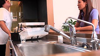 Cute japanese small Babe blowjob and hardcore sex