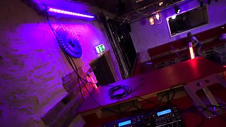 Big tit blonde gives blowjob to big cock