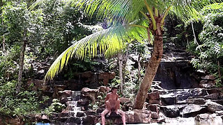 Having sex in a waterfall.