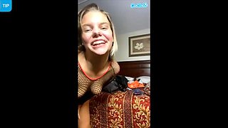 Thot showing off everything in the sluttiest outfit she could fit around her fat pussy: Porn